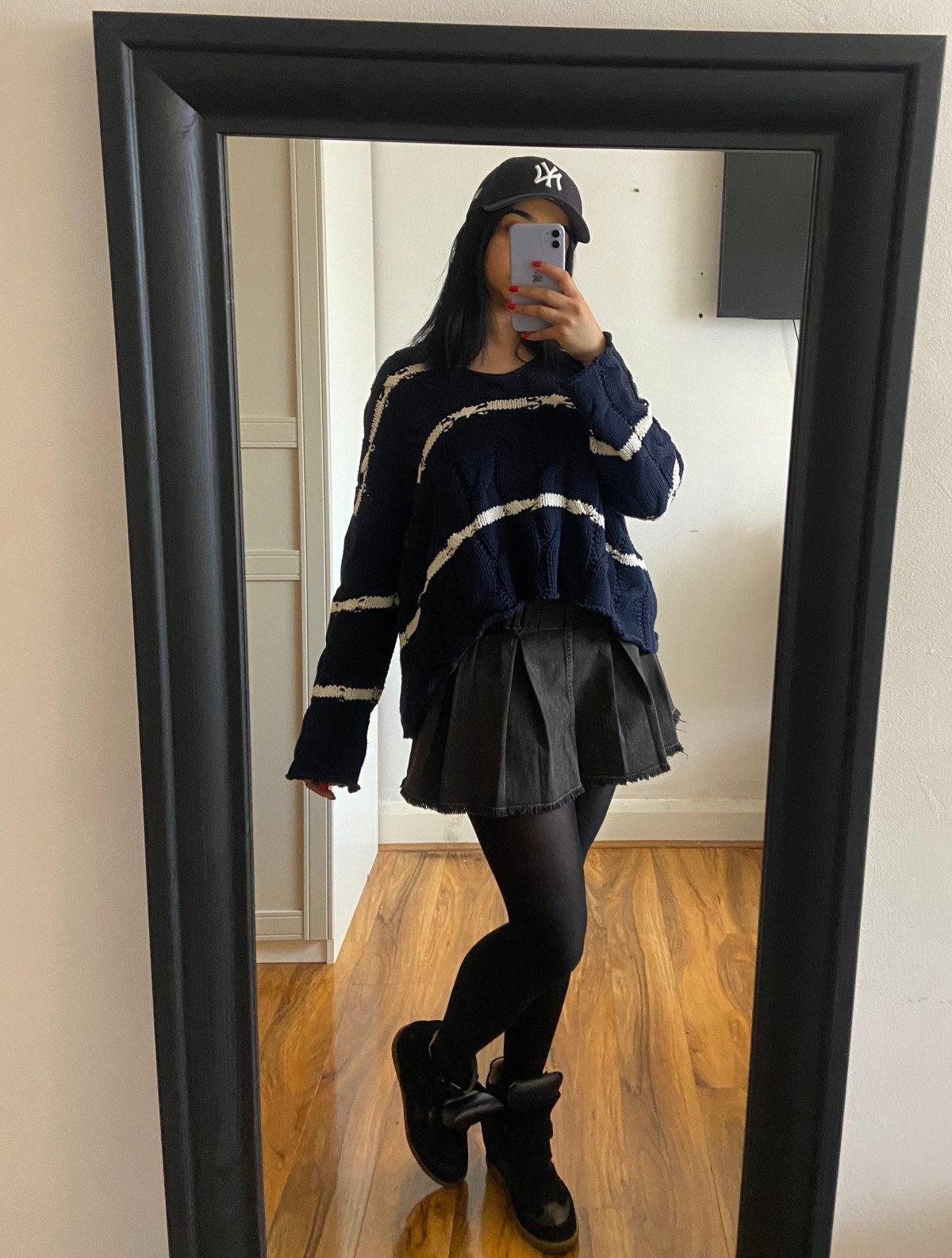 Striped oversized sweater